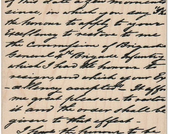 May include: A vintage handwritten letter on a wooden background. The letter reads, "I received yours of this date a few moments since, in which you say 'Tis the honour to apply to your Excellency to restore to me the Commission of Brigade General of the Brigade Infantry which I had the honour to resign, and which your Excellency accepted. It affords me great pleasure to restore it, and the order shall be given to that effect. I have the honour to be with perfect Respect."