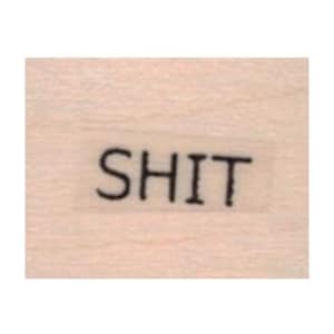 Stempelstempel Humor Stempel Spruch SHIT Scrapbooking Zubehör.  20461