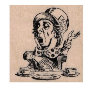 Mad Hattmakare Gummistämpel Alice i Underlandet scrapbookingtillbehör 20344