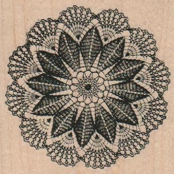 fancy writing paper printable Rubber stamp Large Doily scrapbooking supplies number 18847 cling stamp, wood mounted or unMounted