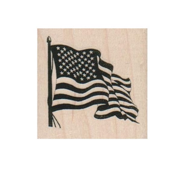 American Flag Rubber Stamp Etsy