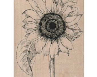 rubber stamp Sunflower flower  stamps  scrapbooking supplies no 1170  1107 large or small size garden flowers