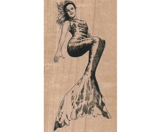 Timbro di gomma Sirena estate spiaggia donna oceano spiaggia francobolli 9162
