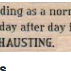Unmounted rubber stamp Humor Rubber stamp quote Masquerading as a normal person is exhausting  18410