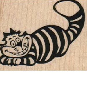 Alice in Wonderland Rubber stamp  Cat Cheshire    scrapbooking supplies number 5822