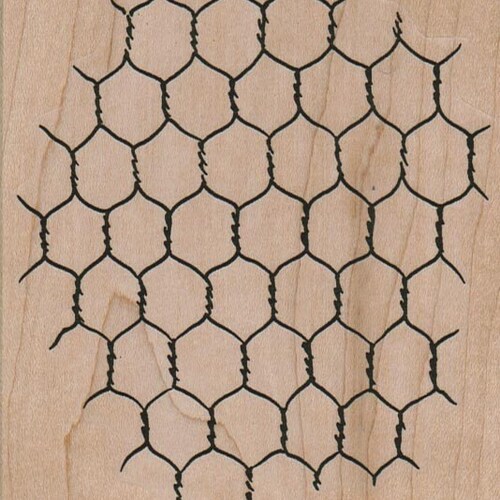 Chicken Wire Rubber Stamp Craft Supplies Stamping Scrapbook Etsy