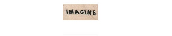 Rubber stamp Imagine  Quote wood Mounted  scrapbooking supplies number 18252