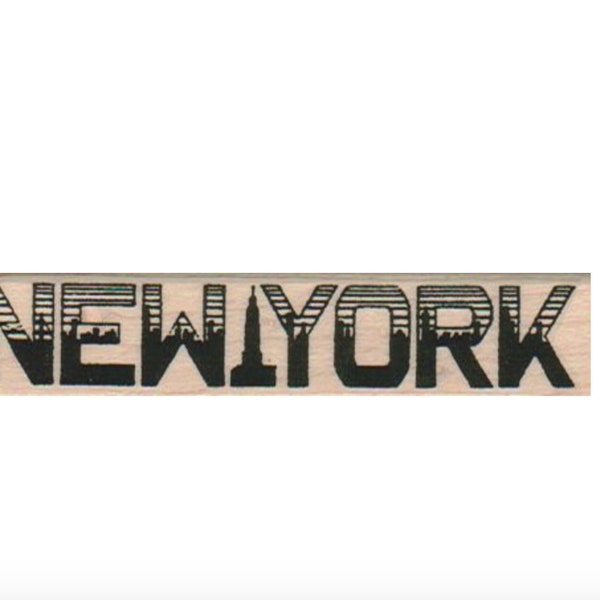 New York Illustrated rubber stamp,  cushioned stamp art and craft supplies   tateam  Item 10320