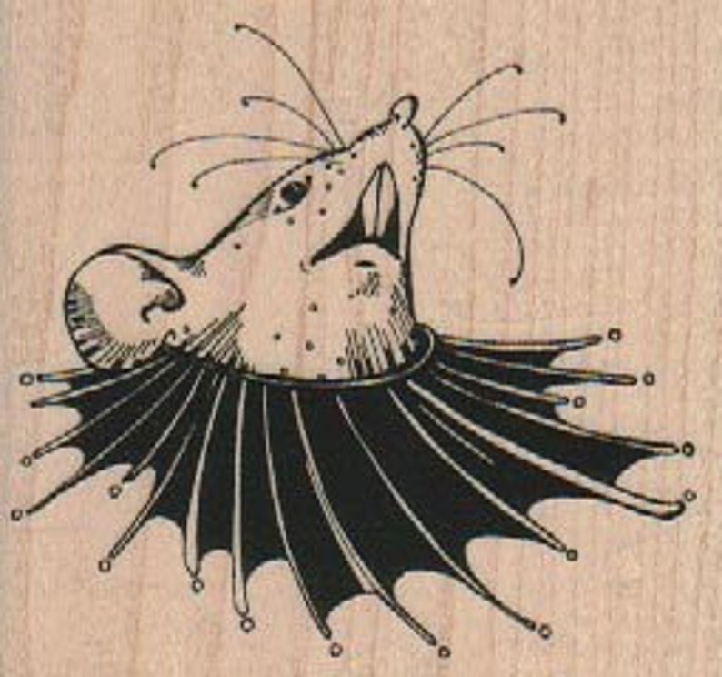 circus stamp girl on swing trapeze rubber stamp Steampunk Stamp whimsical Rubber Stamp by Mary Vogel Lozinak 18512 image 3