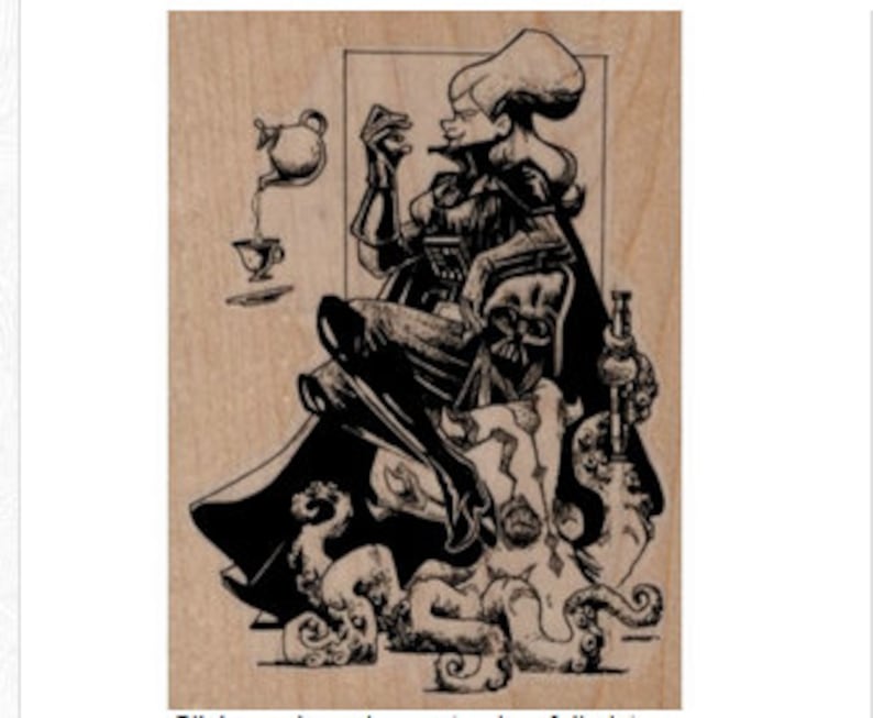 Rubber stamp Brian Kesinger Brian Kesinger Darth Victoria stamping rubberstamp by Brian Kesinger Octopus 19852 image 1