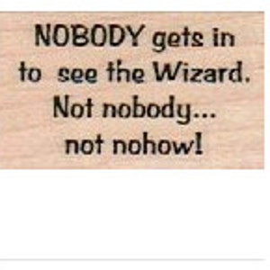 Czarnoksiężnik z Krainy Oz Cytat Drewno Oprawione Materiały do scrapbookingu numer 2968 OZ