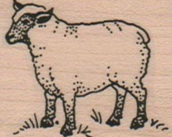 Sheep lamb    Stamp whimsical  Rubber Stamp  16776