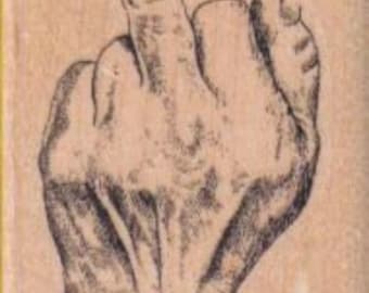 Rubber stamp Middle Finger   The Bird   Expletive  Middle Finger F*** You   FU   hand 9187