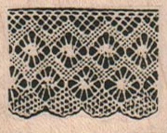 Rubber stamp  Lace border unMounted  scrapbooking supplies number 10271