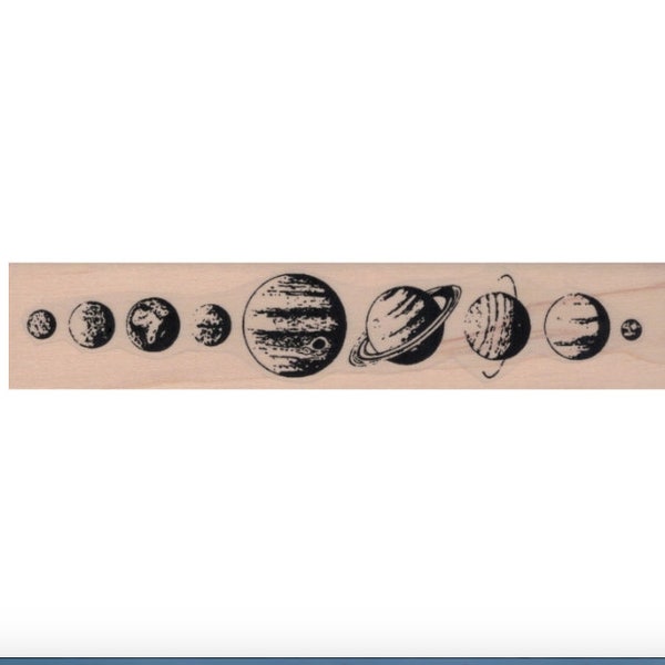 Rubber stamp  Planets of the solar system. 20615 wood stamps stamping scrapbooking paper crafts