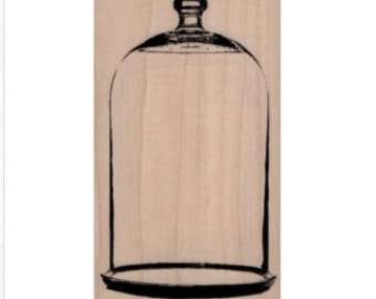 rubber stamp Bell Jar Large glass jar victorian stamping craft supplies anatomie aufkleber scrapbooking 19660