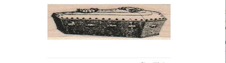 Rubber stamp Halloween vampire coffin scrapbooking supplies number 16618 stamping holiday horror