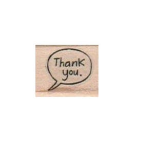 Thank You  Small  rubber stamp number 12313 unmounted, cling stamp, wood mounted stamps scrapbooking