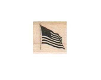 sello de goma Pequeña bandera de EE.UU. Número americano 6704 desmontado, sello de agarre, sellos montados en madera scrapbooking
