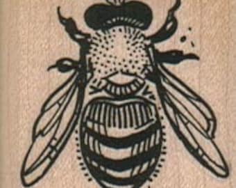 Rubber stamp  Bumble bee   open wings    wood Mounted  scrapbooking supplies number 1926