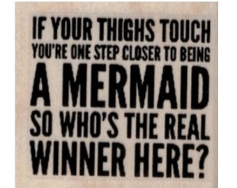 Quote Rubber stamp Mermaid quotes  scrapbooking supplies  19744