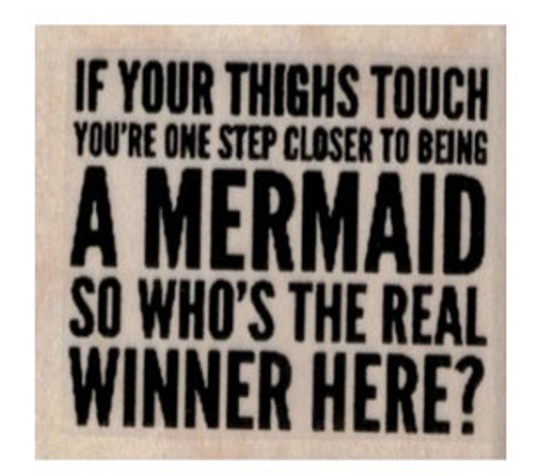 Quote Rubber stamp Mermaid quotes scrapbooking supplies 19744 image 1