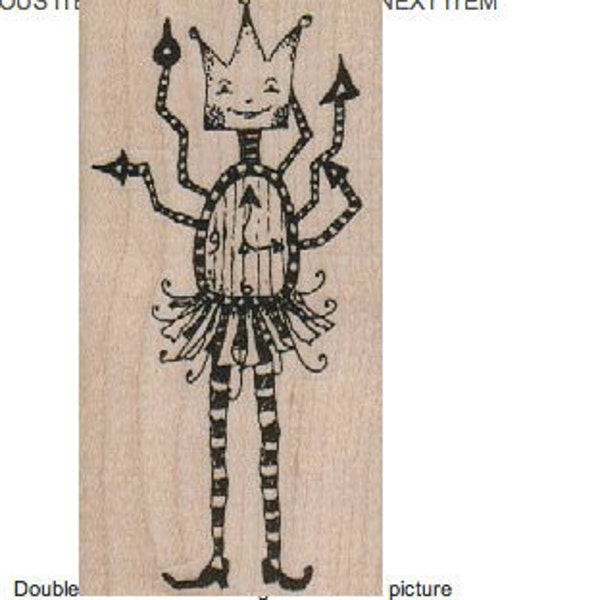 Clock Girl  whimsical unmounted  Rubber Stamp by Mary Vogel Lozinak  tateam EUC team steampunk 18263