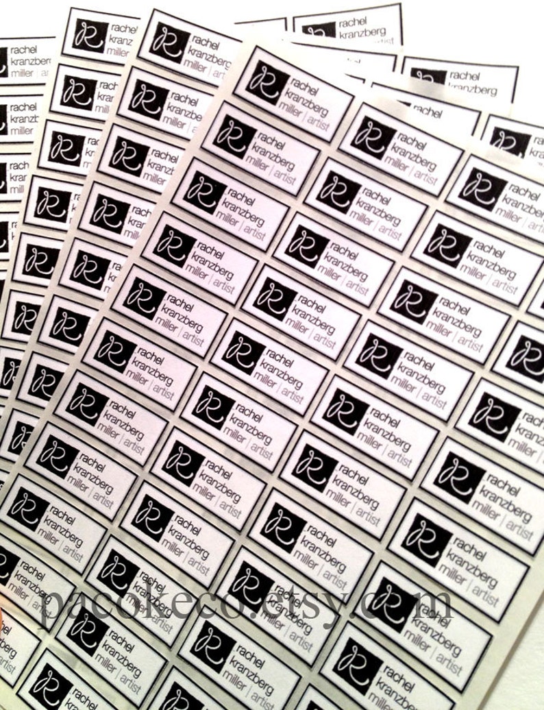 Set of 100 Customized Sticker Seals Perfect for Your Etsy Etsy