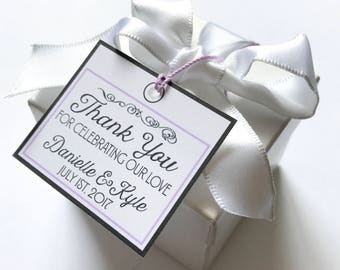 112  Customized THANK YOU tags - etsy shop, wedding and shower favors, trade and craft shows