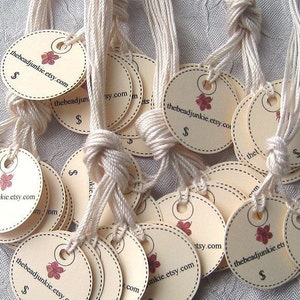 MICRO ÉTIQUETTES - 70 étiquettes circulaires personnalisées de 2,5 cm (1 po.) - parfaites pour les bijoux et autres petits objets