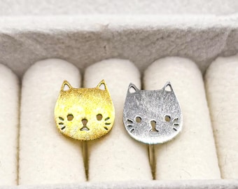 Ear clips for children cats, cat ear clips, cat earrings, earrings without pierced ears, first earrings, pain-free earrings, gift for children