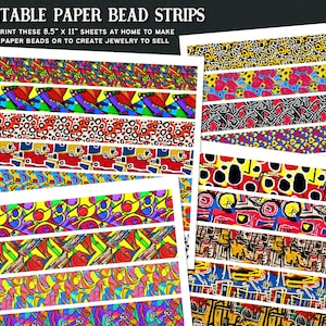 Printable Paper Bead Strips 11