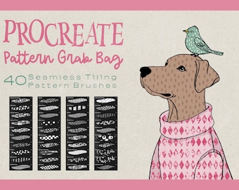 Procreate Pattern Grab Bag - Procreate pattern brushes - Procreate app - Procreate brush set - Procreate brushes