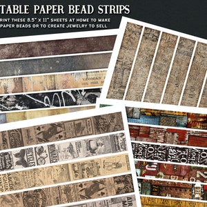 Printable Paper Bead Pattern Strips Set 2