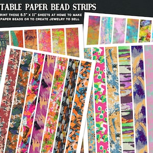 Printable Paper Bead Pattern Strips Set 3