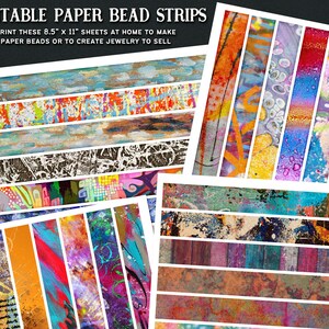 Printable Paper Bead Strips Set 5