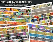 Printable Paper Bead Pattern Strips Set 1