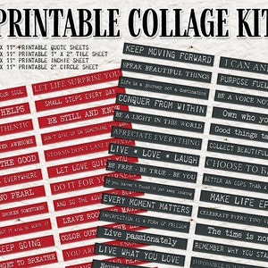 Printable Collage Kit With FREE Bonus! - Etsy