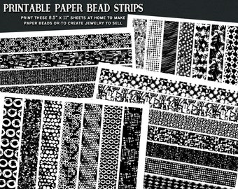 Bandes de perles de papier imprimables 6