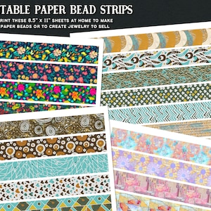 Printable Paper Bead Strips 10