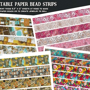 Printable Paper Bead Strips 8
