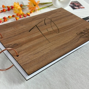 Polaroid Wedding Guest Book Engagement Signning Book Personalised Guestbook Instax Guest Book Custom Names and Date Instant Photo Book
