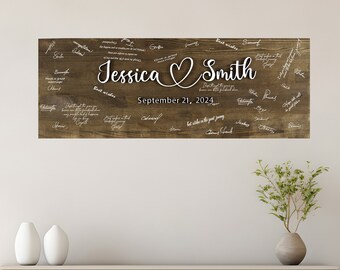Personalized Wedding Welcome Sign Rustic Wooden Decor Alternative Wedding Guest Book Family Name Wood Sign Guest Book Alternatives