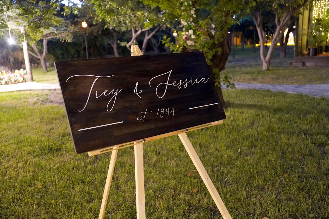 Personalized Family Name Wooden Sign With Established Date - Etsy
