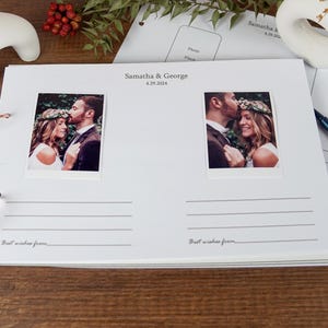 Custom Wedding Welcome Book Personalized Polaroid Book Wedding Guest Book Instax Guest Book Custom Names Personalized Instant Photo Book