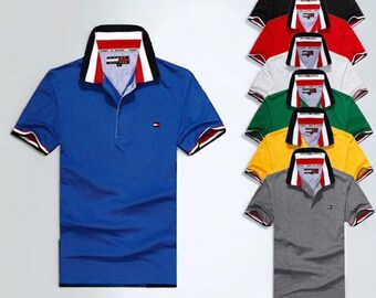 Polo Tommy Hilfiger à manches courtes pour homme - Coupe classique Neuf avec étiquette - Cadeau chic et décontracté pour papa