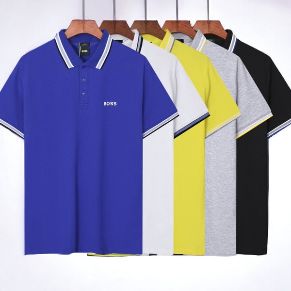 Hugo Boss Polo Shirt - Hugo For Men T-Shirt with embroidered BOSS logo Casual SmartWear
