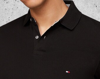 Polo Tommy Hilfiger 1985 - Coupe classique à manches courtes pour homme - Top décontracté chic pour papa - Cadeau pour lui