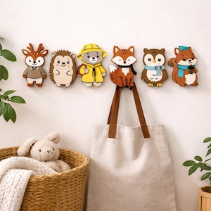 Woodland Wall Hook -Hidden Mount Wall Hanger-Forest Theme Home Decor