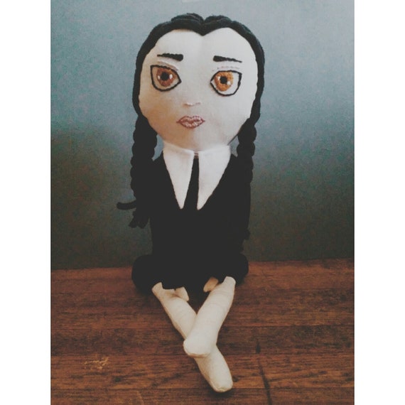 Wednesday Addams Inspired 17 Cloth Ragdoll Handmade in | Etsy